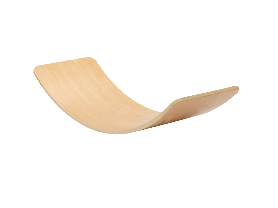 Balance Board - Nature wood + Clear water-based paint